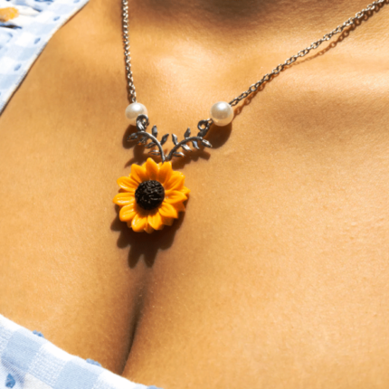 Exclusivo Collar Luz Girasol