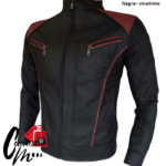 Chaqueta En Cuero Textil Caballero